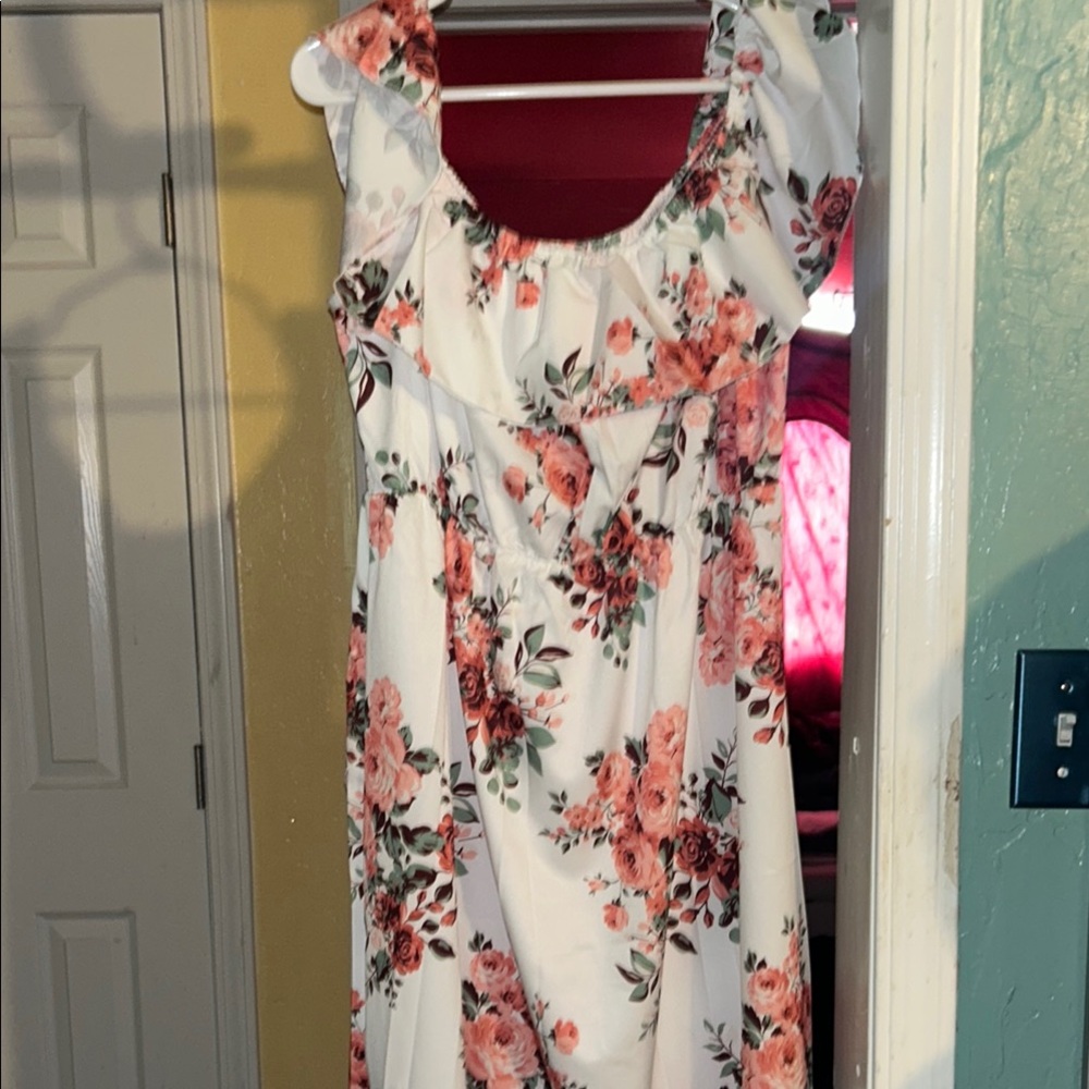 Floral High Low Dress